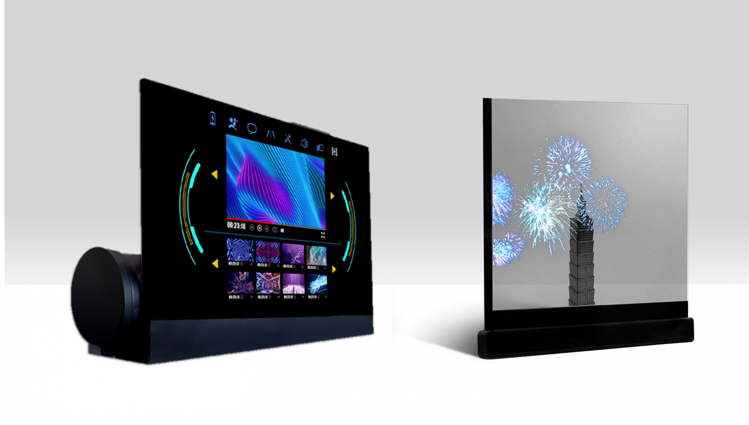 可卷式、折迭性、高透明